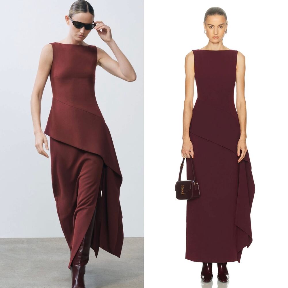 SRG Eloise Dress XS NWT Oxblood Sofia Richie Grainge